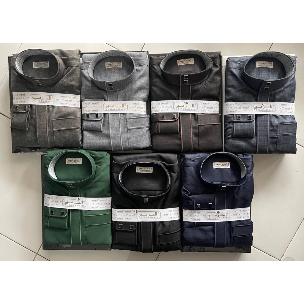 Jubah Al Haramain Woll Manset Premium