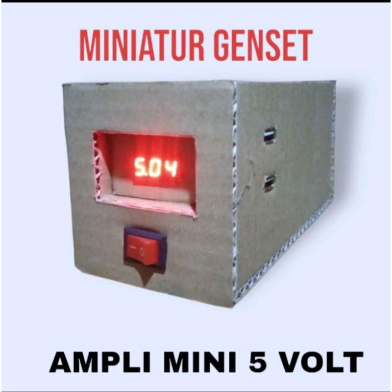 miniatur genset silent buat ampli mini 5 volt