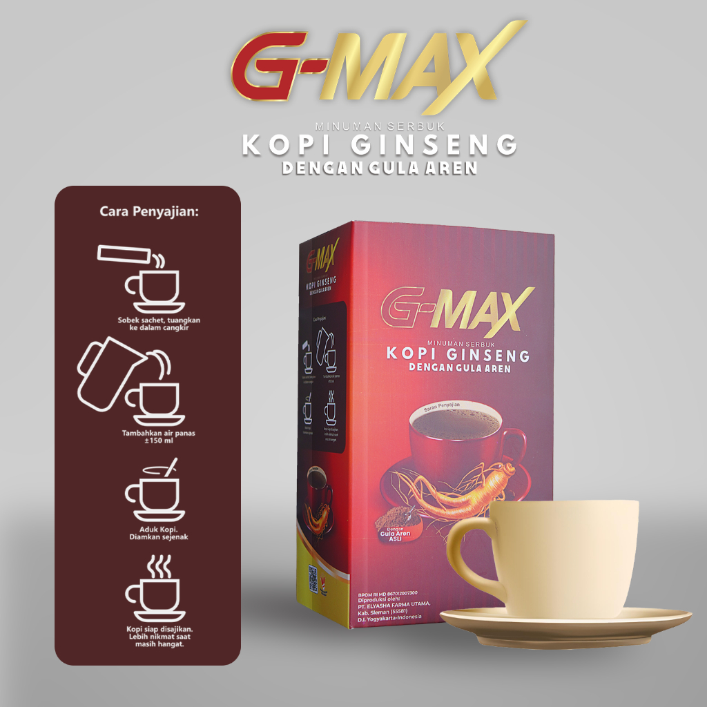 

Coffee G-MAX Kopi Ginseng Penambah Stamina Pria Kuat Tahan Lama
