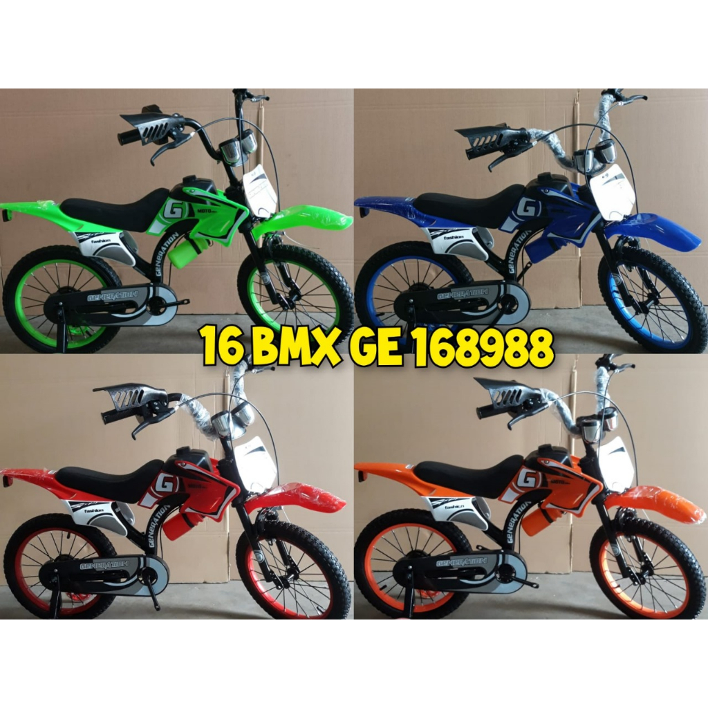 Sepeda Anak BMX 12/16/20 Inch Model Motor cross Motor Trail Generation