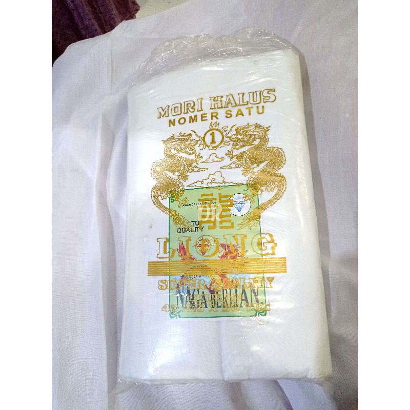 KAIN KAFAN MORI LIONG DRAGON TEBAL KAIN MORI HALUS TERMURAH