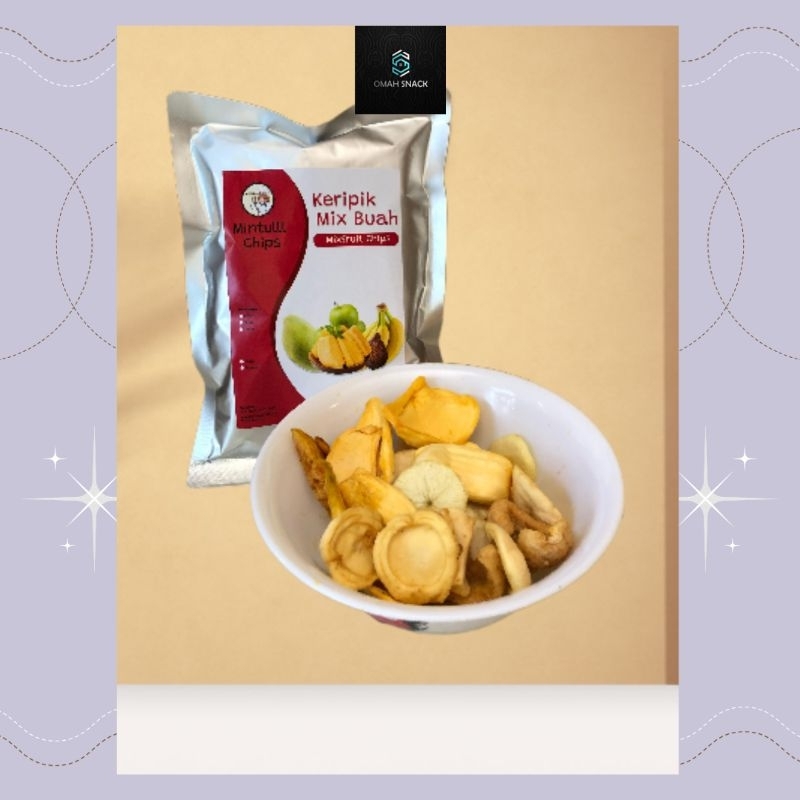 

SNACK KERIPIK MIX BUAH OVEN APEL SALAK MANGGA PISANG NANGKA MINTULLL 100 GRAM OLEH-OLEH BATU MALANG