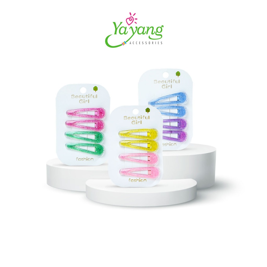 YAYANG Jepit Rambut Jelly Matte - Jepit Slip Polos - NAJ4121