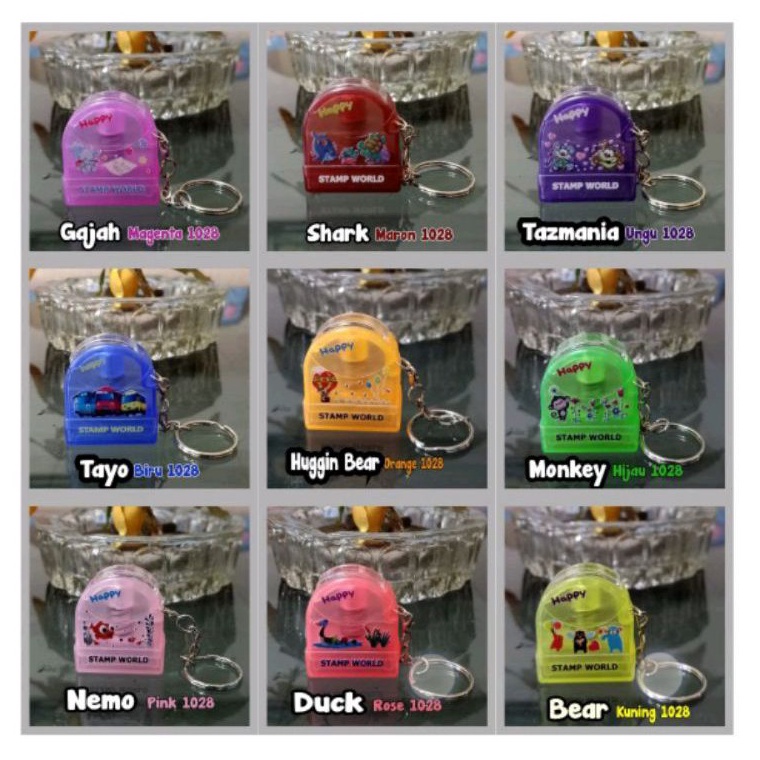 

ART K74Y Stempel Gantungan Kunci 128 Karakter