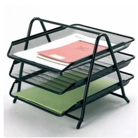 

ART L99F RAK DOKUMEN KERTAS BESI LOGAM 3 SUSUN ELEVATED TRAY 3 TINGKAT