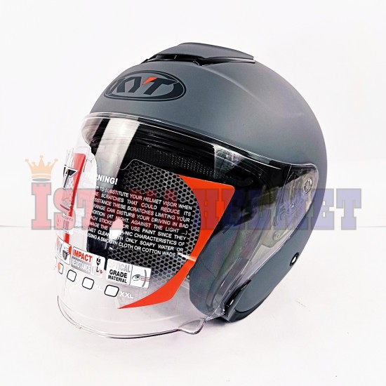 HELM KYT KYOTO GORILLA GREY MATT