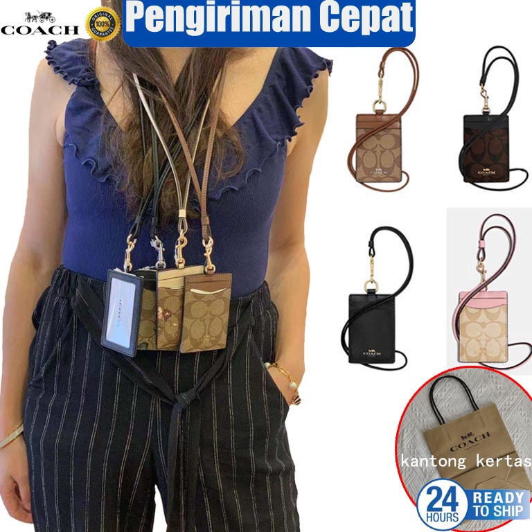 

ART P99X Pengiriman Cepat Coach Lanyard Kartu kerja pemegang kartu id Kartu Nama Kartu Kampus Pemegang Kartu