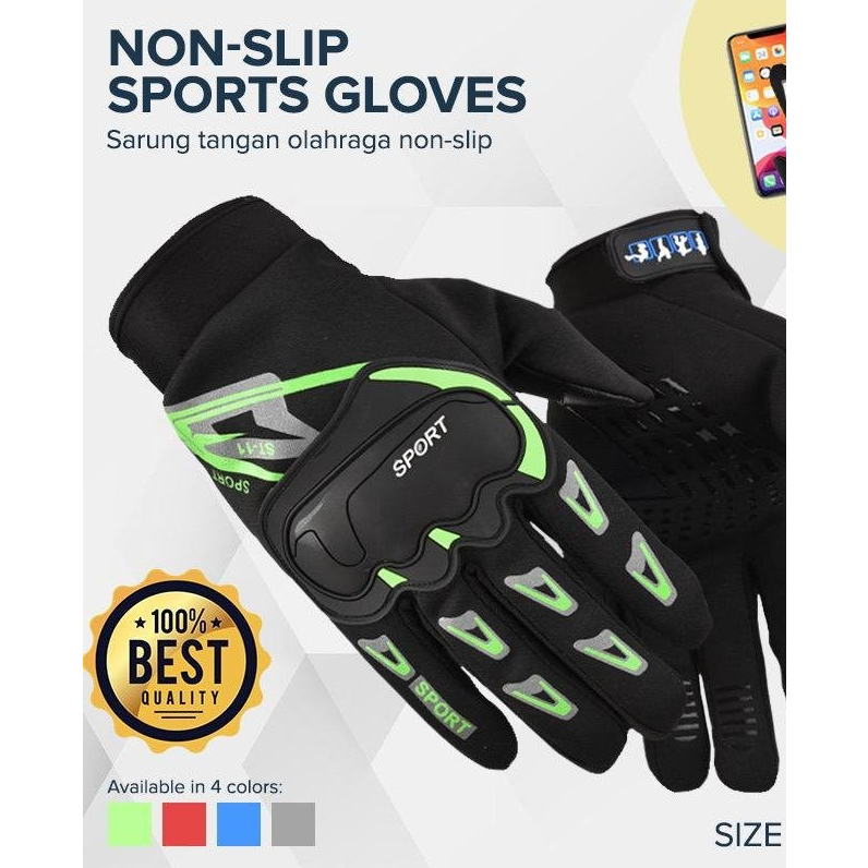 Sarung tangan sport full finger / Sarung tangan motor Full finger ALL SIZE