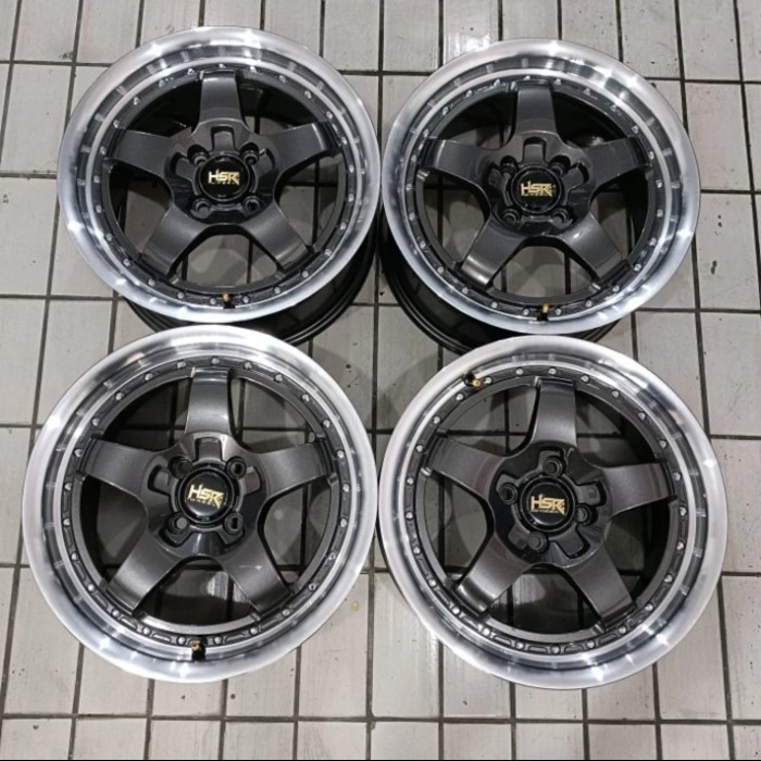 Velg Mobil Bekas Ring 16 Lubang 4 BOB HSR R16X7 PCD 4X100 ET42