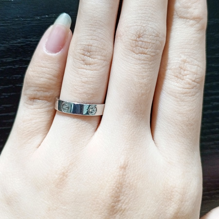 Cincin Wanita Fashion Zircon 17k 75% ( CM161 ) 3.18gram UK 10,5