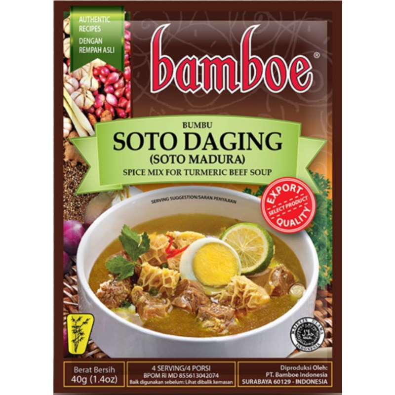 

Bamboe Soto Daging 40gr