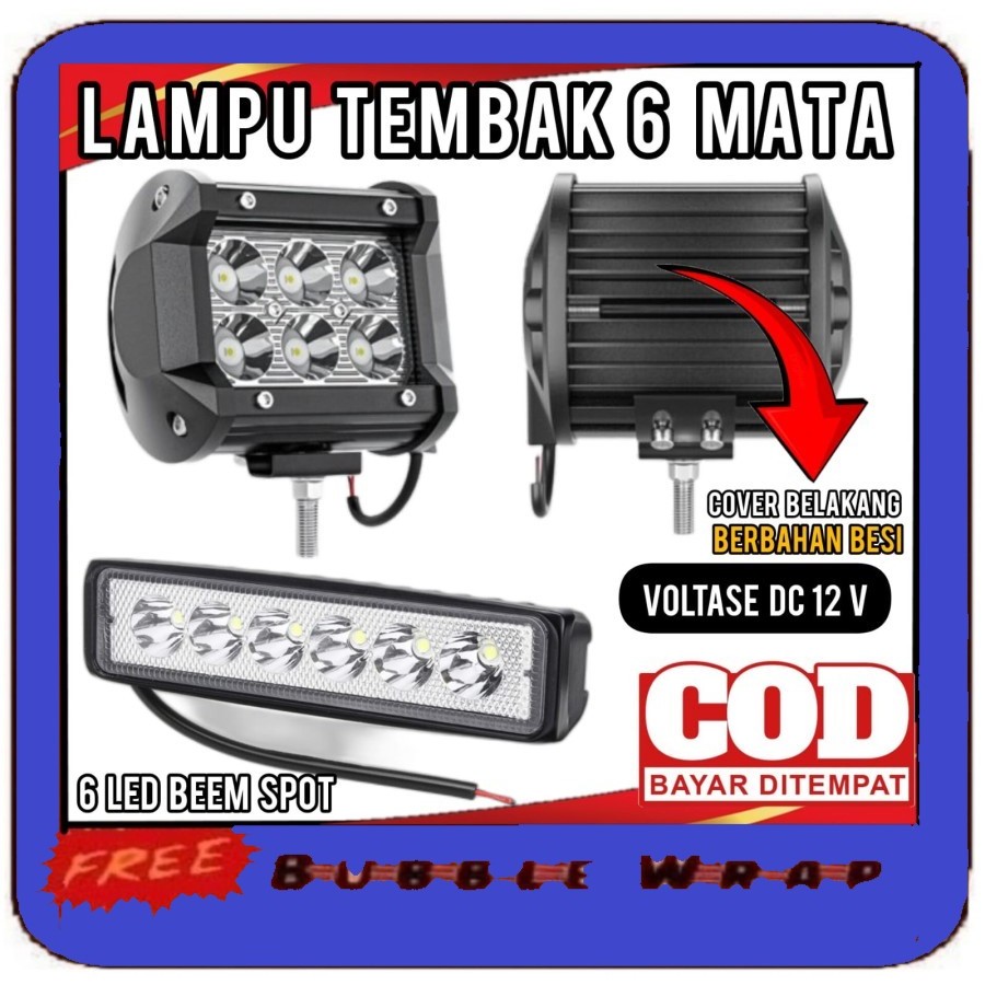 Lampu led 6 titik Variasi u/ motor rx king vixion byson gl tiger