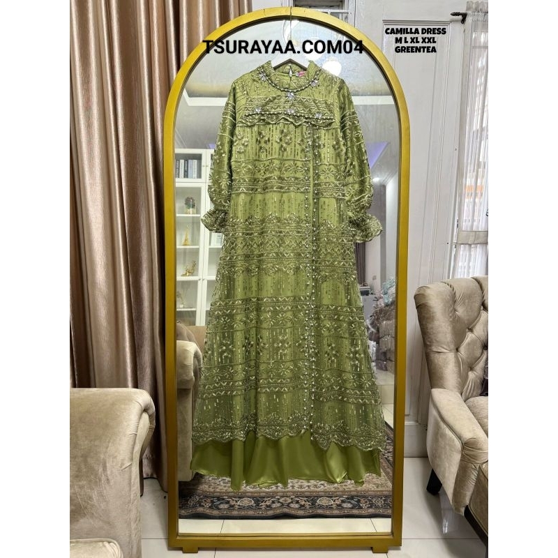 TS.04/NEW GAMIS CAMILLA/GAMIS PESTA TERBARU/GAMIS PAYET/GAMIS MURAH/GAMIS VIRAL