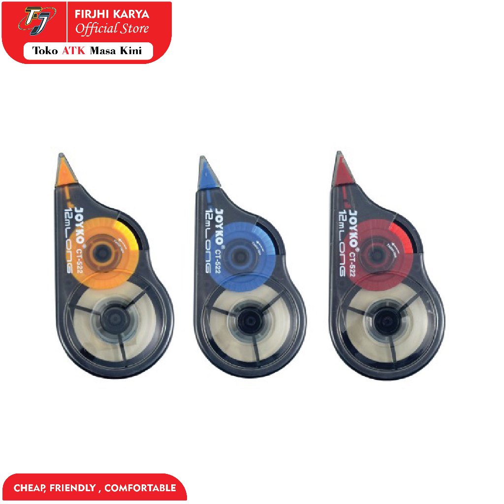 

(PROMO MERDEKA) Correction Tape Joyko CT-522 12m/Correction Tape Roll Joyko