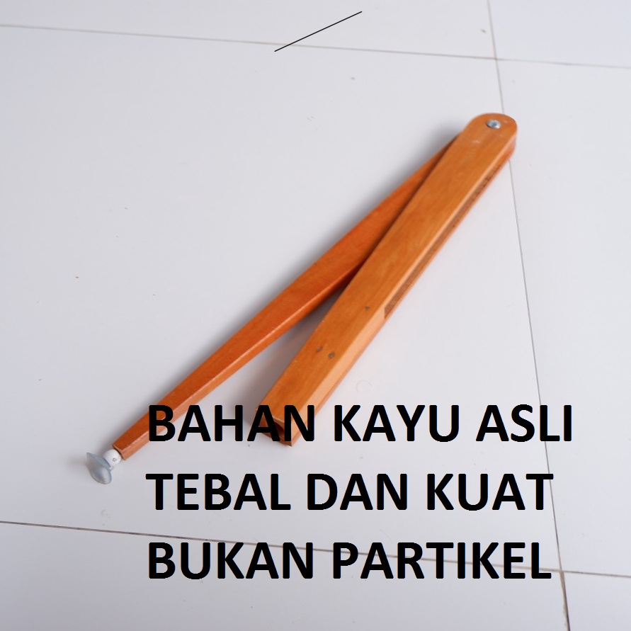 

ART H5E Jangka Kayu Papan Tulis Sekolah Panjang Lipat 48cm 1 Buah