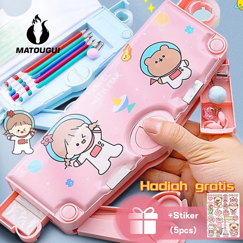 

ART J84E MATOUGUI Kotak PensilTempat Pensil Bahan Plastik Multifungsi UntukMultifungsi Kotak Penyimpanan Alat Tulis Kartun Lucu Tempat PensilTempat Pensil Astronot Untuk Motif Unicorn