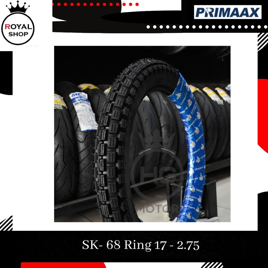 PRIMAAX PRIMAX Ban Luar semi Trail SK 68 2.75 275 Ring 17 Tube Type
