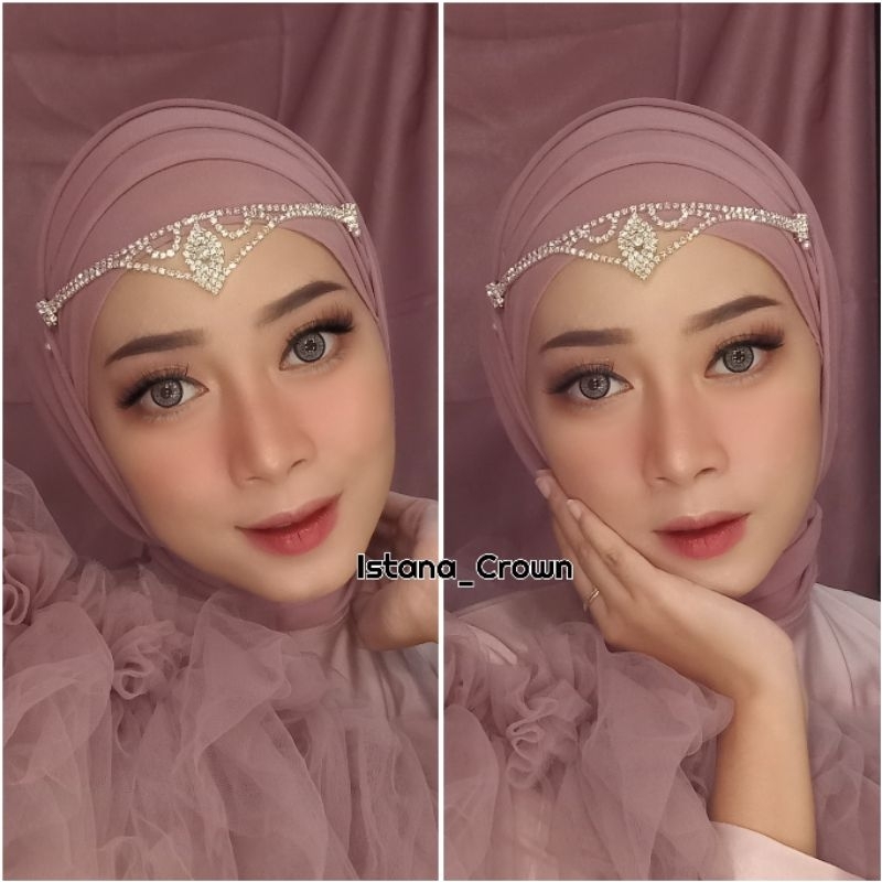 Sumberr Warasss Jodha Headpiece - Hiasan Kening Hijab - Aksesoris Wisuda / Bridesmaids Mayoret