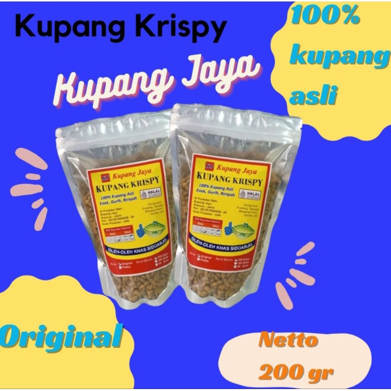 

KRIPIK KUPANG CRISPY 200gr | KERIPIK GORENG KERING CRISPY SIDOARJO ORI