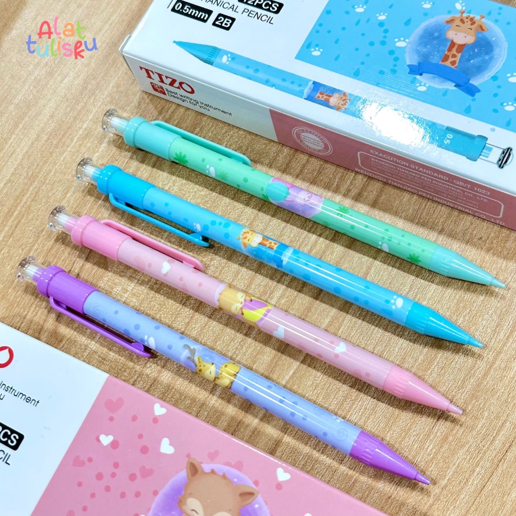

Pensil Mekanik Cetek Anak Motif Animal Beruang Rusa