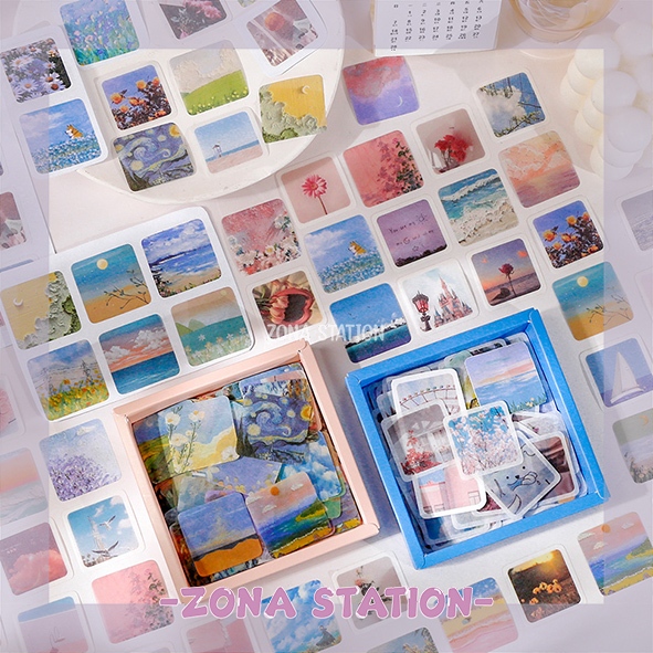 

[ZS] 10 PCS / Sticker Art View Cute Decorating Journaling Scrapbook