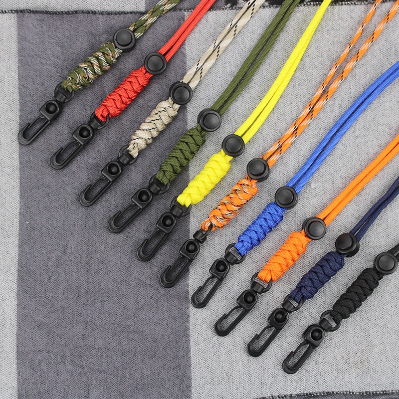 

Lanyard Gantungan Adjustable id Card Name Tag Strap Tali Paracord
