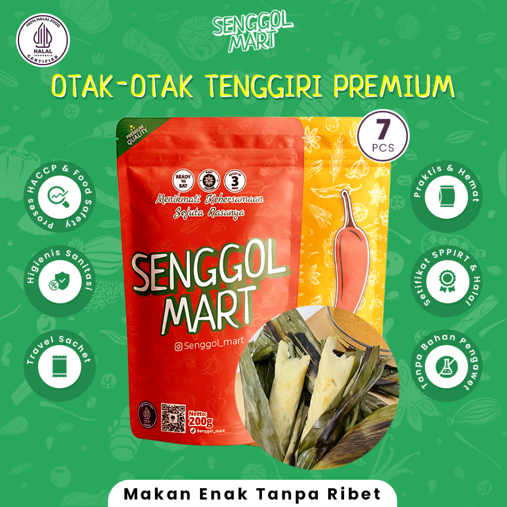 

Otak-Otak Ikan Tenggiri Premium (7 pcs) / Bakar Siap Saji & Siap Makan Langsung