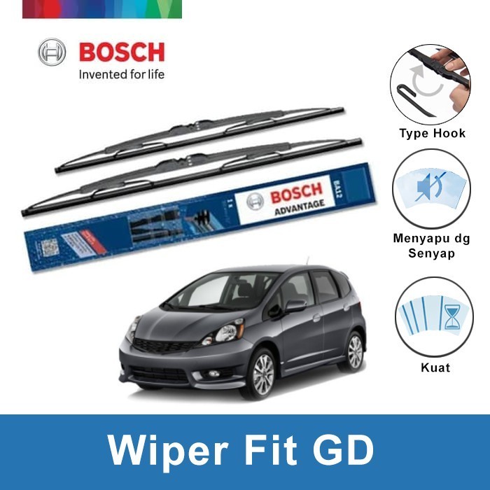 BOSCH Wiper KACA Mobil NISSSAN TIIDA C11 Frameless New 24 & 14