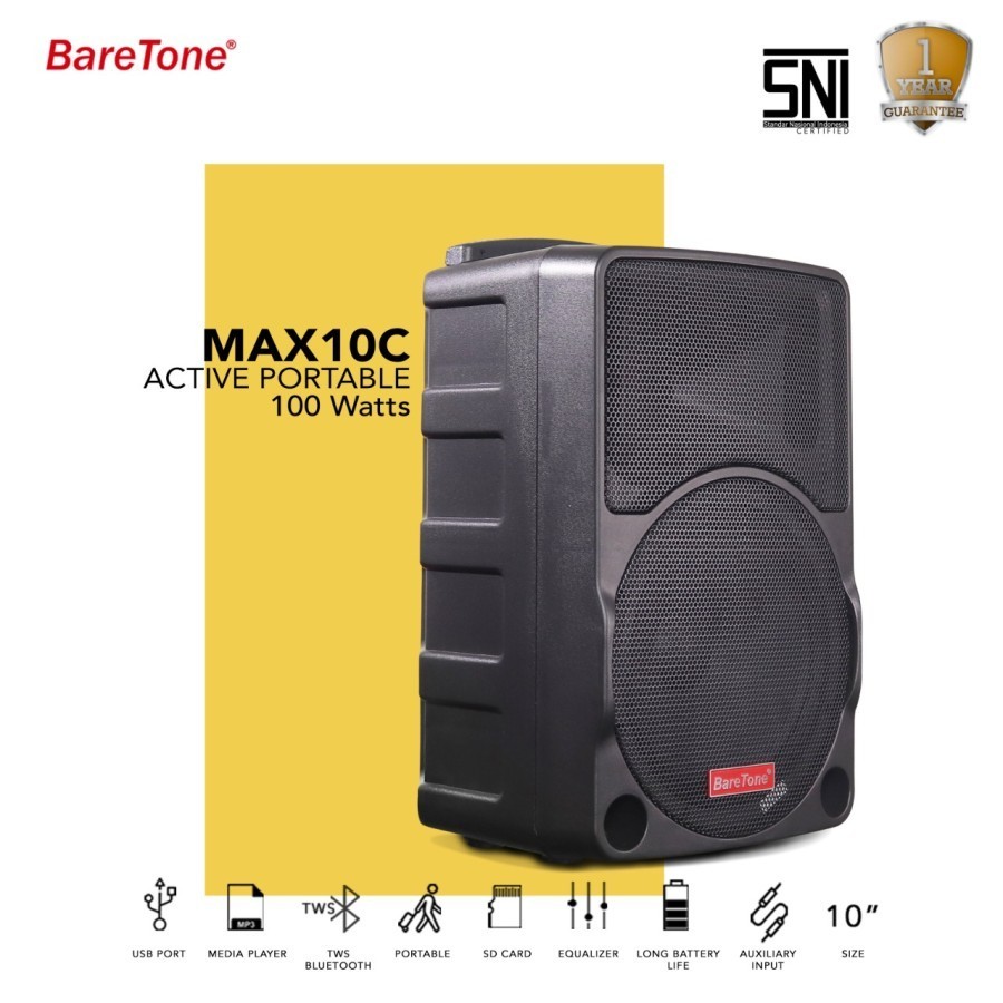 Speaker Portable Baretone MAX 10C / MAX 10 C / MAX10C Original