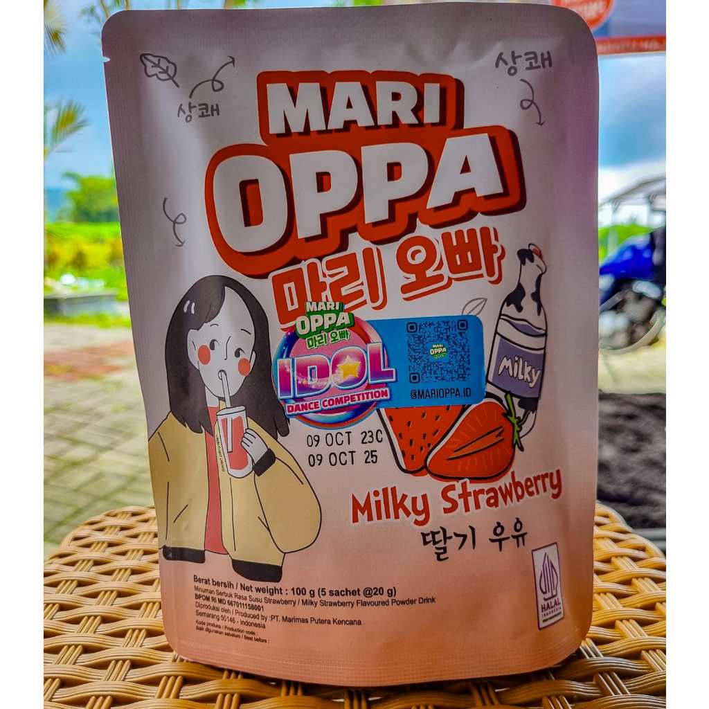 

MARI OPPA MILKY STRAWBERRY MINUMAN RASA STRAWBERRY