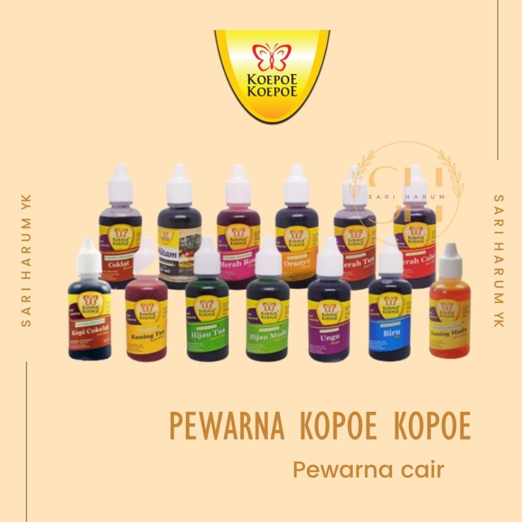 

Pewarna Makanan Kupu-kupu 30ml | Cair