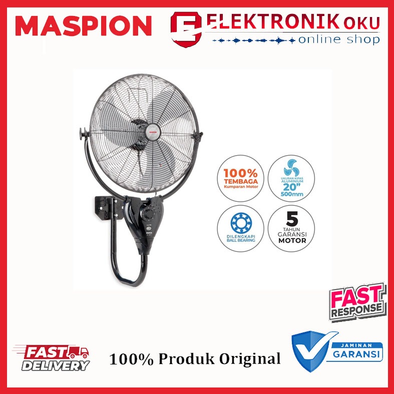 KIPAS ANGIN DINDING MASPION PW 501W 20 INCH