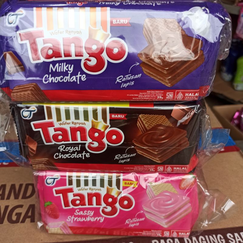 

Tango Wafer Cokelat Stroberi Milky Susu Cokelat Kelapa