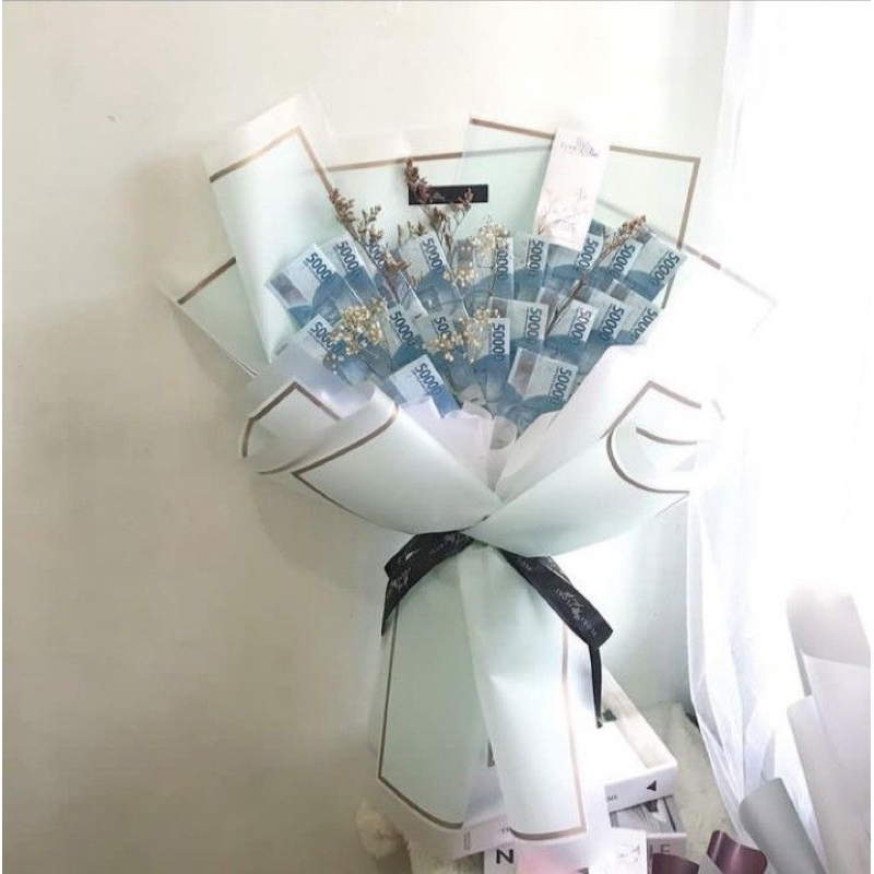 buket uang untuk kado wisuda murah/buket uang asli