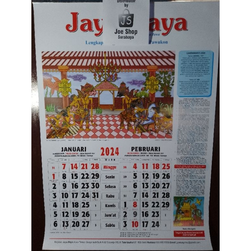 

kalender Jawa 2024 jaya baya