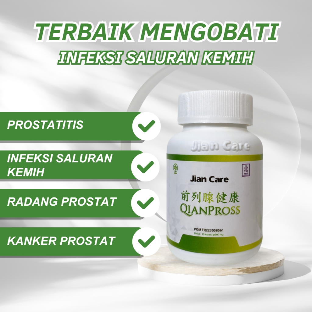 JIANCARE QIANPROSS - Solusi Masalah Buang Air Kecil | Prostat | Terdaftar BPOM, 100% ORIGINAL