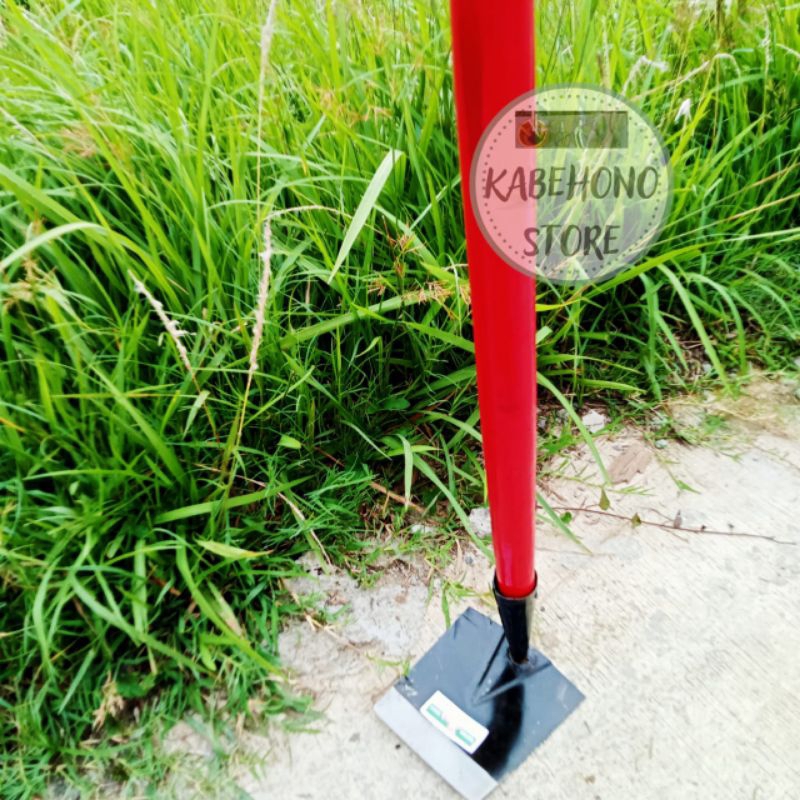 CANGKUL GAGANG MERAH UKURAN PANJANG 50 CM - CANGKUL PLAT BESI - CANGKUL MURAH - CANGKUL BERKEBUN - C