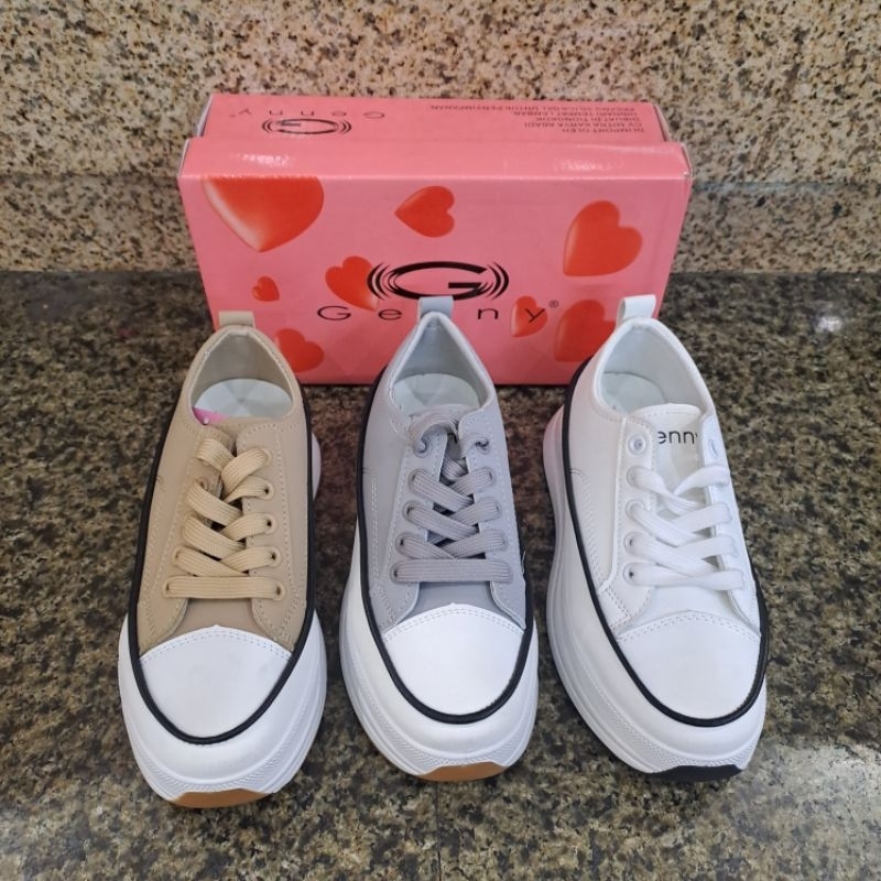 SEPATU SNEAKERS WANITA WIDEFIT TINGGI 5CM NEW ARRIVAL