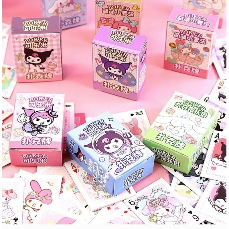 Poker MOMO cute mini/ mainan kartu remi anak