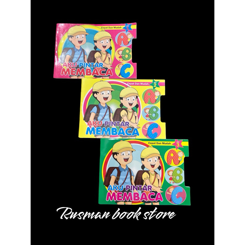 buku aku pintar membaca jilid 1,2,3