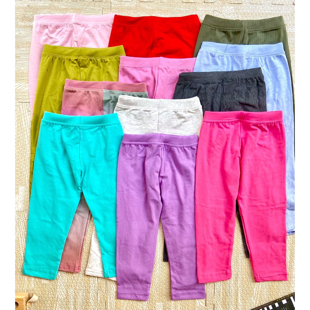 Celana Legging Polos Anak Perempuan 1- 15 Tahun