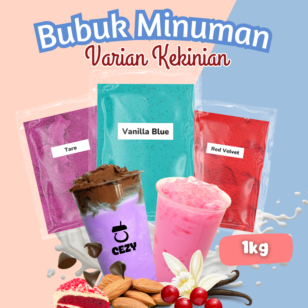 

Bubuk Minuman Rasa Kekinian 1kg Serbuk Minuman Aneka Rasa Bubuk Minuman Instan Kekinian Boba Powder