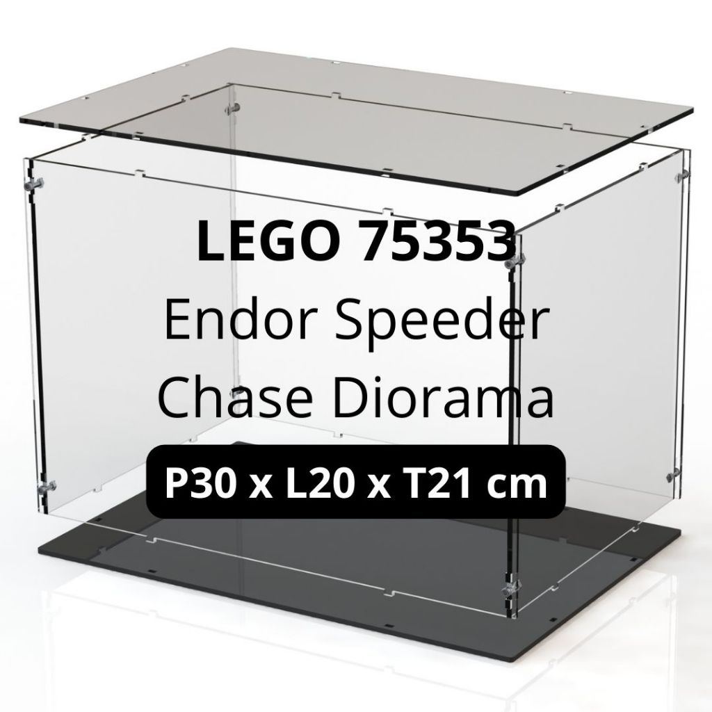 Display Akrilik Box Kotak Ukuran Dalam P30xL20xT21