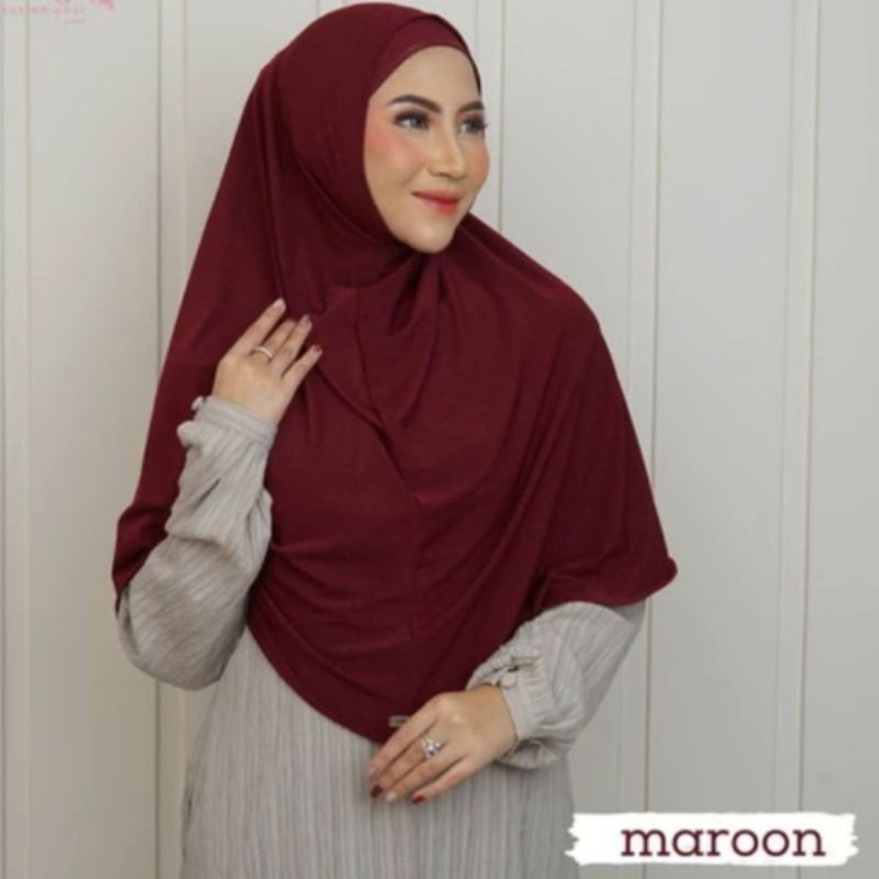 GLOSIR hijab aythya | hijab bergo non pet | hijab jersey prwmium TEBAL