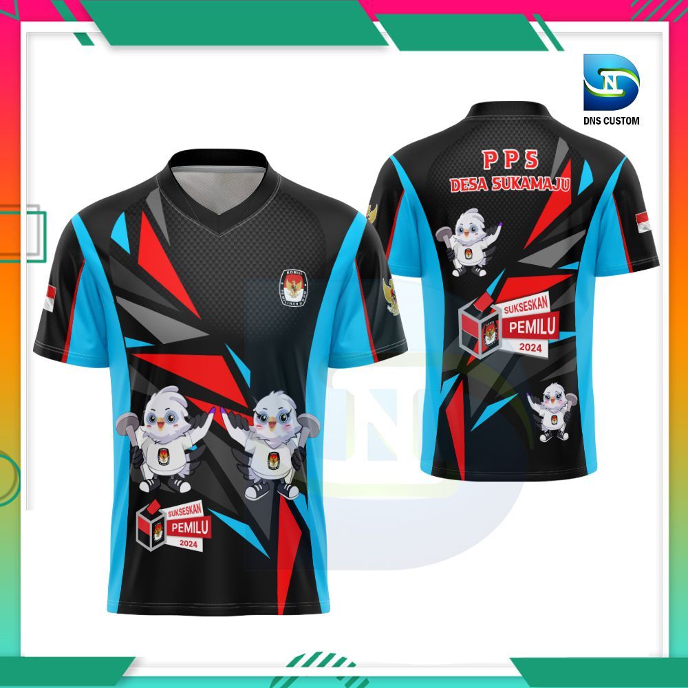 Jual Kaos PPS Pemilu 2024 Terbaru Fullprinting