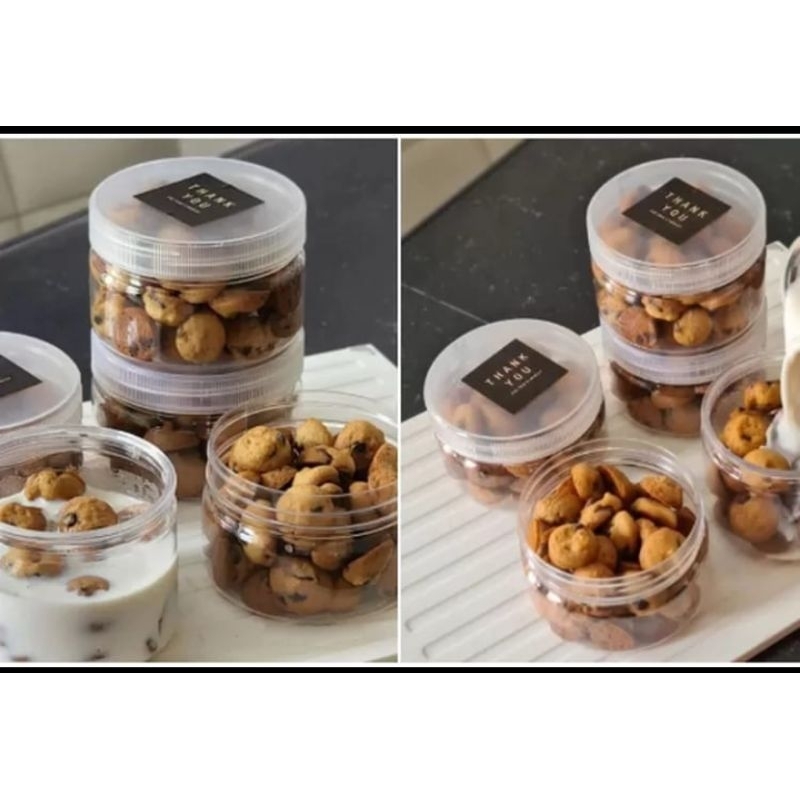 

mini cookies in jar (rasa premium ) bisa di makan menggunakan susu