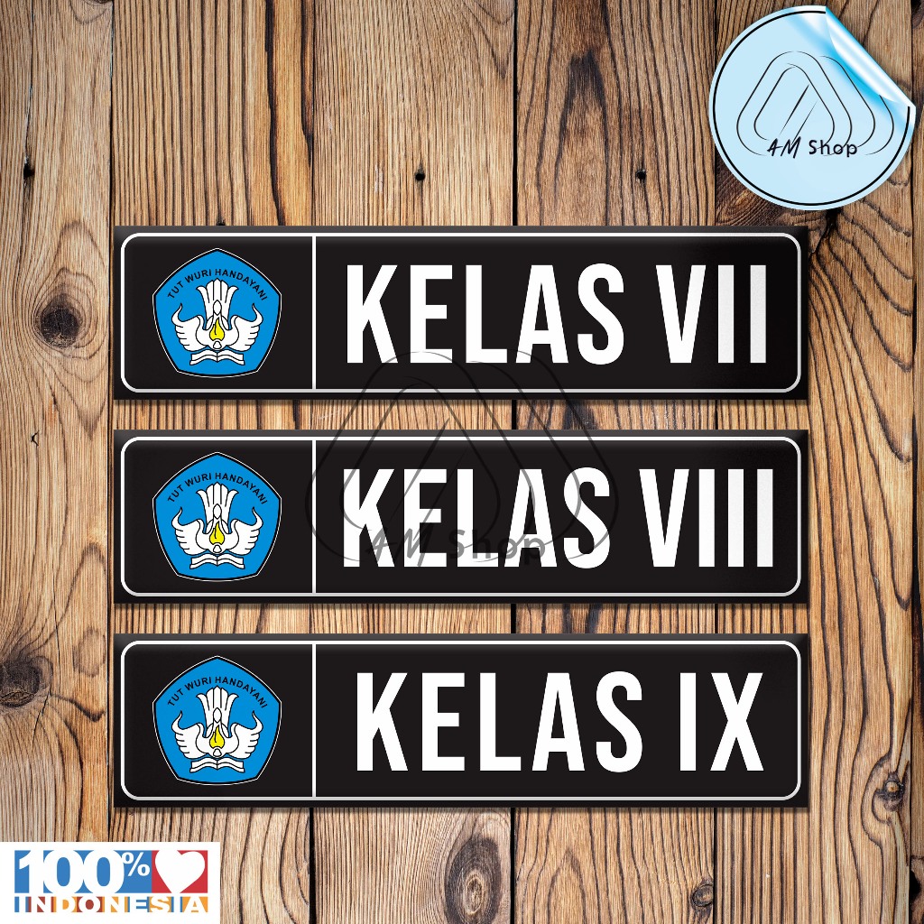 

Label Nama Ruang Kelas Sekolah Menengah Perrtama / SMP 1 Set isi 3 Ukuran 5cm x 20cm