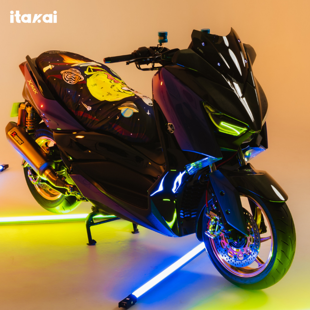 ID ITAKAI SARUNG JOK THE ALIEN - COVER JOK MOTOR MOTIF PREMIUM / ANTI AIR / ANTI CAKAR KUCING