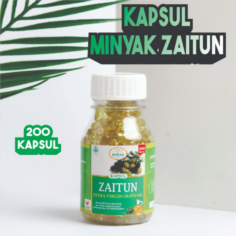 MINYAK ZAITUN KAPSUL EXTRA VIRGIN OIL 200 KAPSUL | KAPSUL ZAITUN