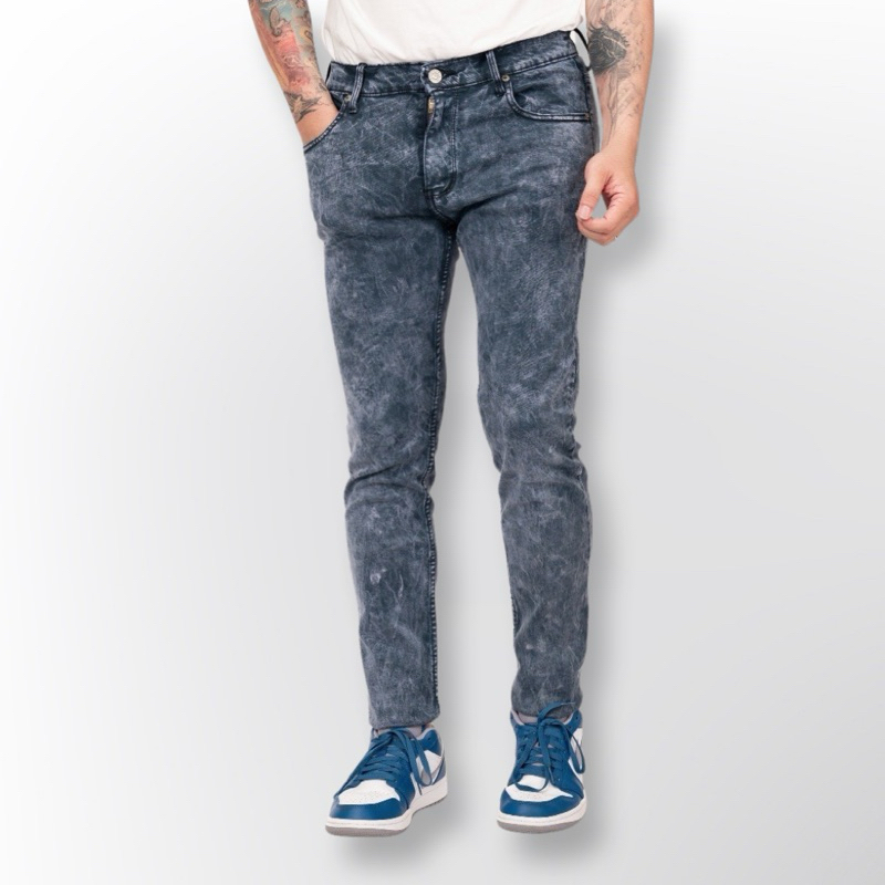 CELANA PANJANG SNOW WASH SKINNY SOFT JEANS PREMIUM NO DENIM BRAND